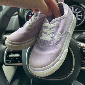 Lavendar vans size 7.5